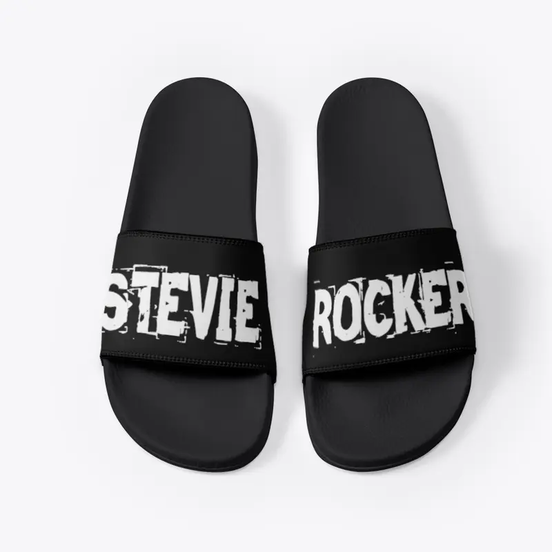 Stevie Rocker Black Slides