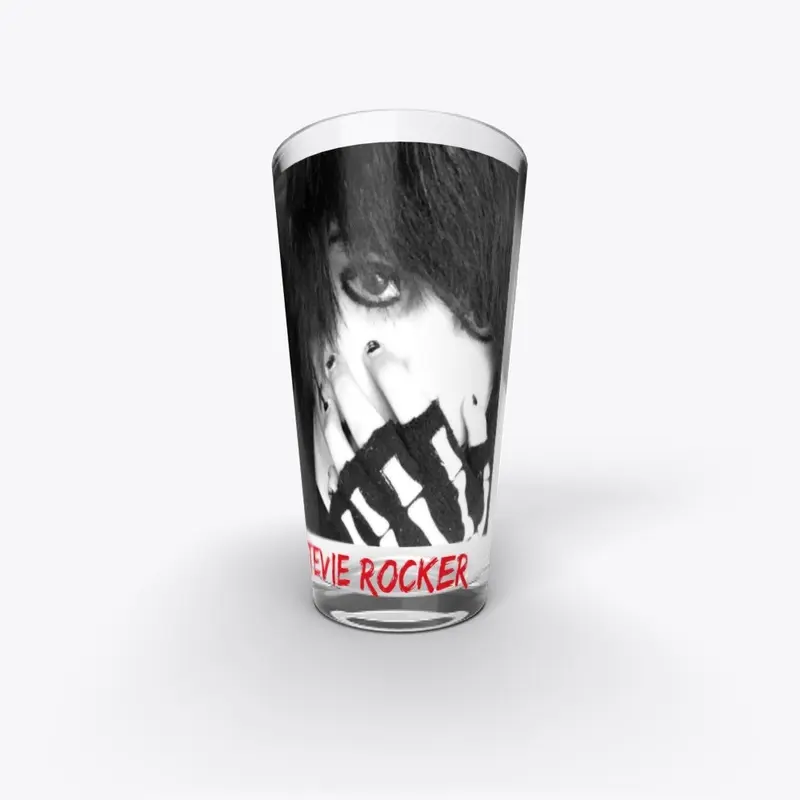 STEVIE ROCKER PINT GLASS